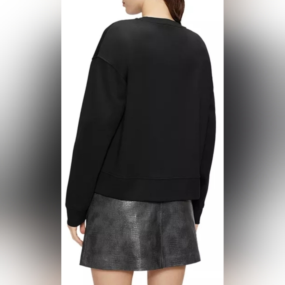 Ted Baker Zerah "Cheers" Embellished Graphic Sweatshirt Black Size L - Picture 4 of 14
